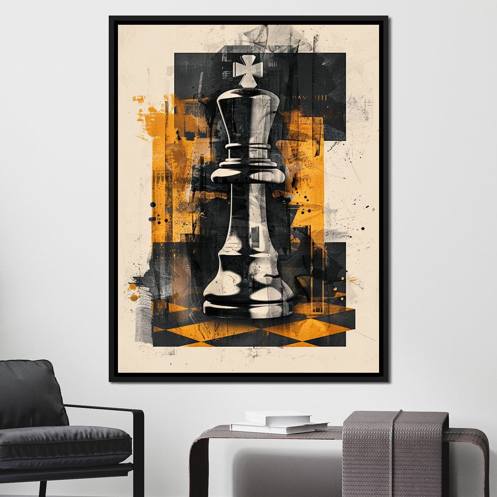 King of Abstract Warfare Canvas Wall Art