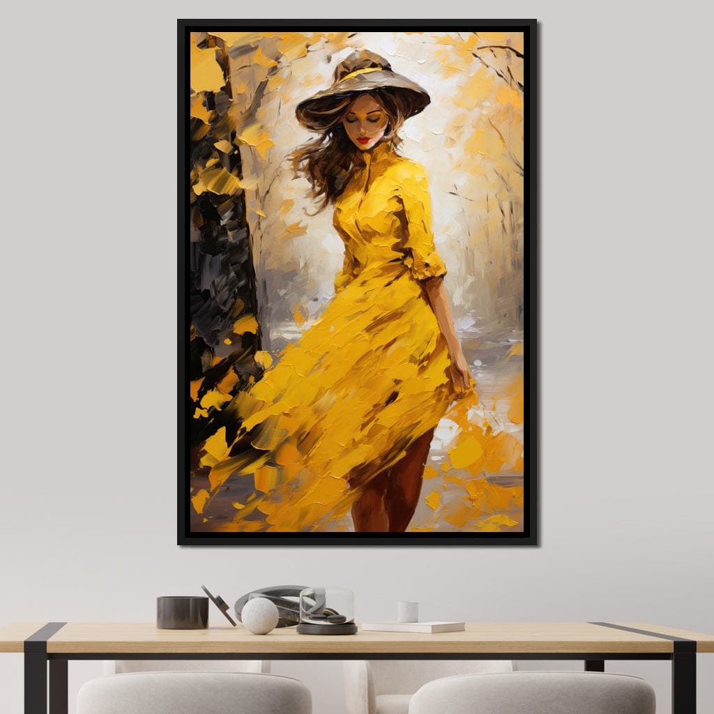 Elegance in Shades of Gold Canvas Wall Art