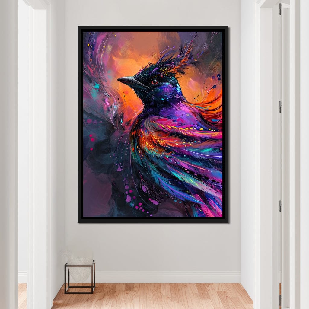 Vibrant Feathered Dreams Canvas Wall Art