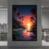 Summer Surf Escape Canvas Wall Art