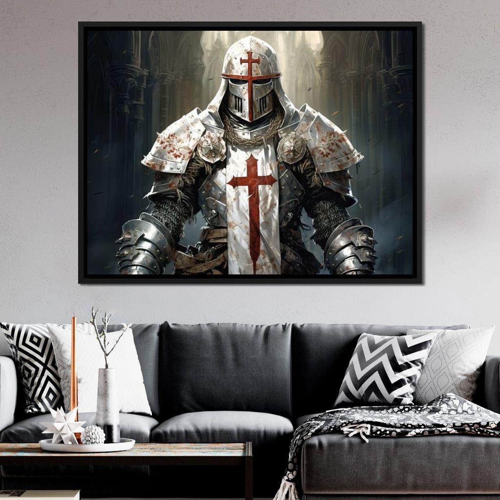 Knight of Sacred Hammer Canvas Wall Art