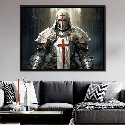 Knight of Sacred Hammer Canvas Wall Art