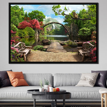 Stone Bridge Canvas Wall Art