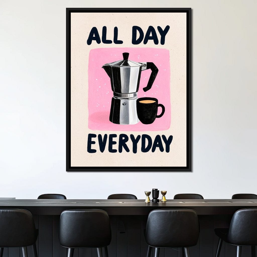All Day Coffee Ritual Canvas Wall Art
