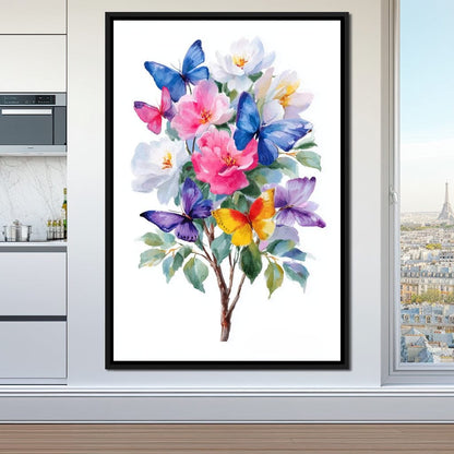 Butterfly Garden Bouquet Sale Canvas Wall Art
