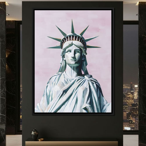 Liberty Crown Pastel Sky Canvas Wall Art