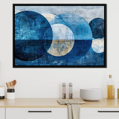 Sapphire Moons Aligned Canvas Wall Art