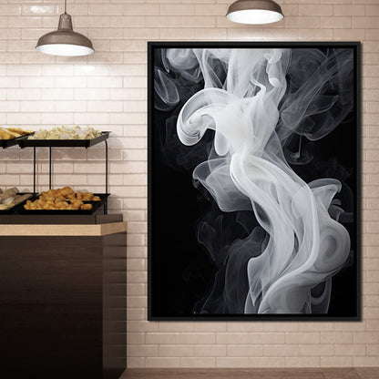 Airy Smoke Resin Canvas Wall Art
