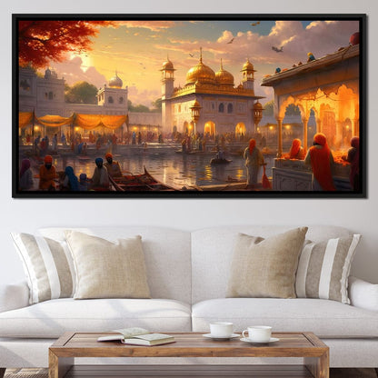 Sikh Temple Canvas Wall Art