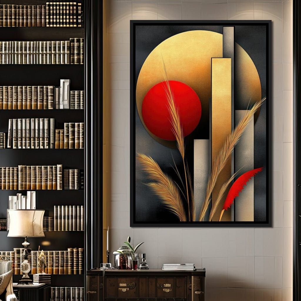 Sunset Geometry Canvas Wall Art