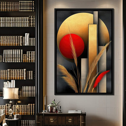 Sunset Geometry Canvas Wall Art