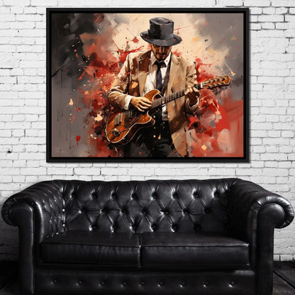 Guitarist Serenade Canvas Wall Art