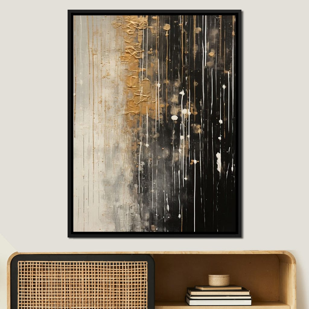 Distant Amber Echoes Canvas Wall Art