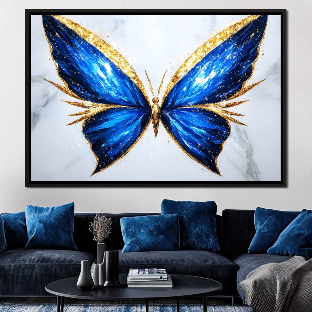 Radiant Butterfly Flight Fantasy Canvas Wall Art