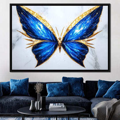 Radiant Butterfly Flight Fantasy Canvas Wall Art