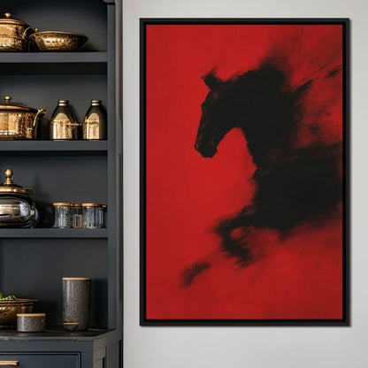Unbound Spirit Rushing Through Darkness Canvas Wall Art