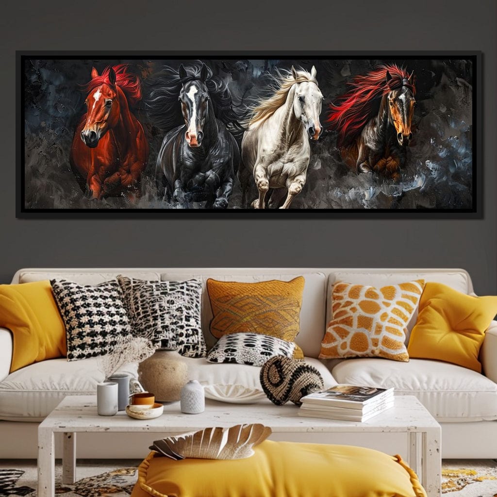 Gallop Through Wild Breeze Canvas Wall Art