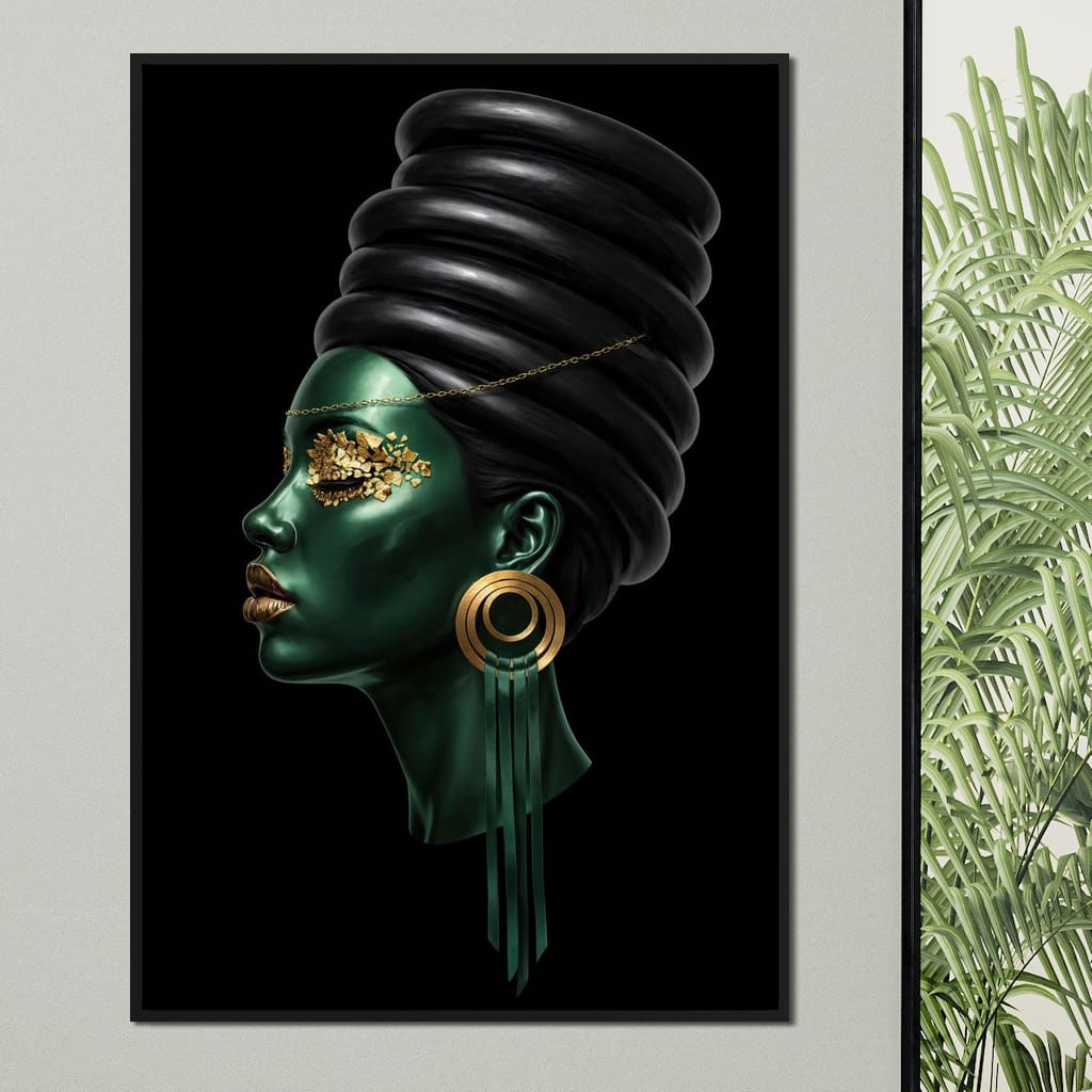 Emerald Empress Canvas Wall Art