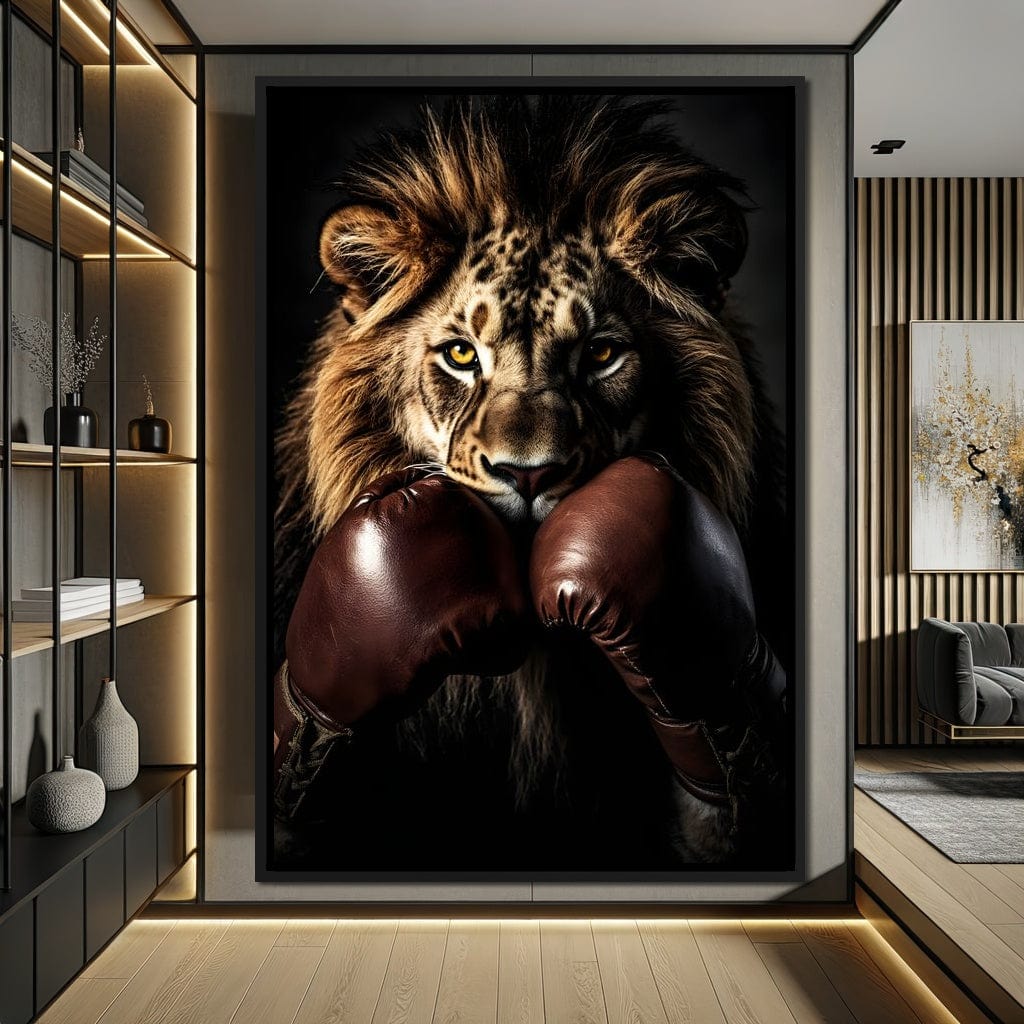Lionheart Pugilist Canvas Wall Art