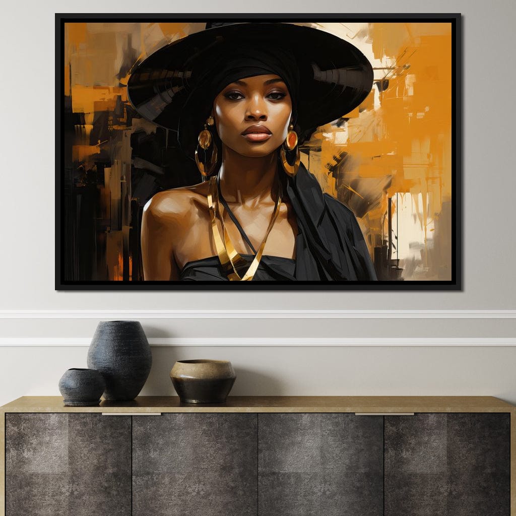 Black Gold Fashion Canvas Wall Art