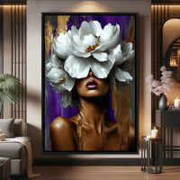 Radiant Blossom Essence Canvas Wall Art