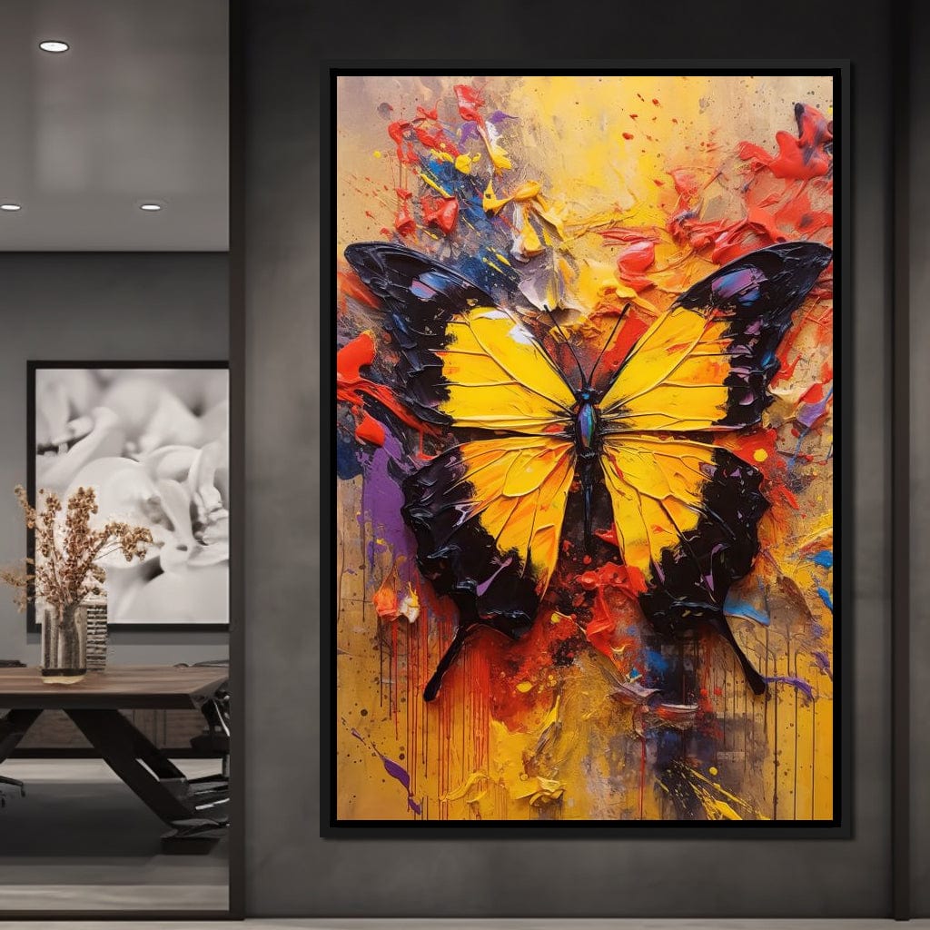 Colorburst Moths Canvas Wall Art