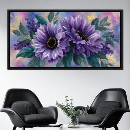 Lavender Blooms Radiance Canvas Wall Art