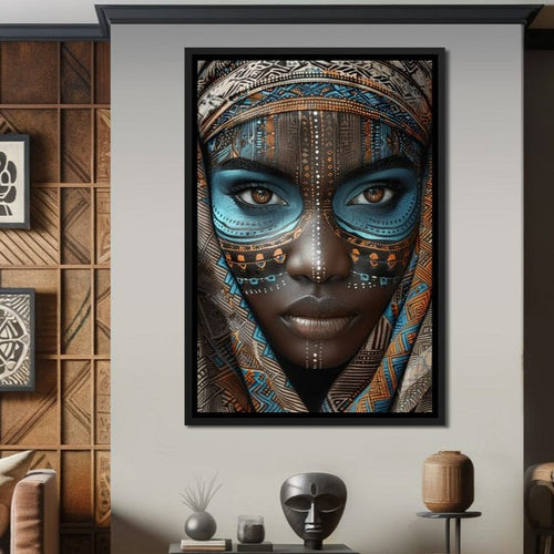 Tribal Beauty Unveiled Canvas Wall Art