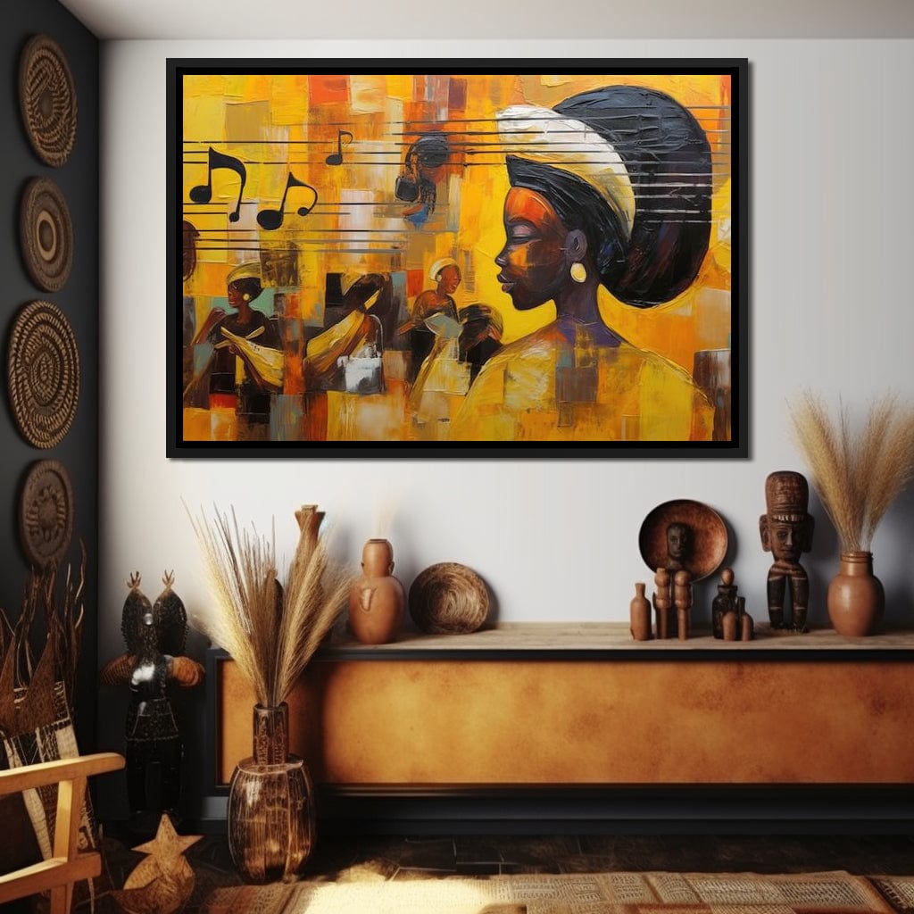 African Sounds 04 Canvas Wall Art