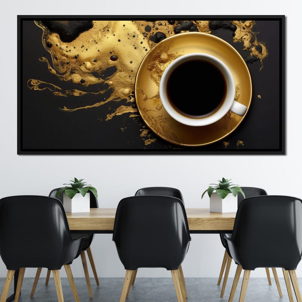 Majestic Coffee Cup Canvas Wall Art