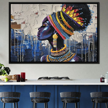 Sapphire Dreams of Africa Canvas Wall Art