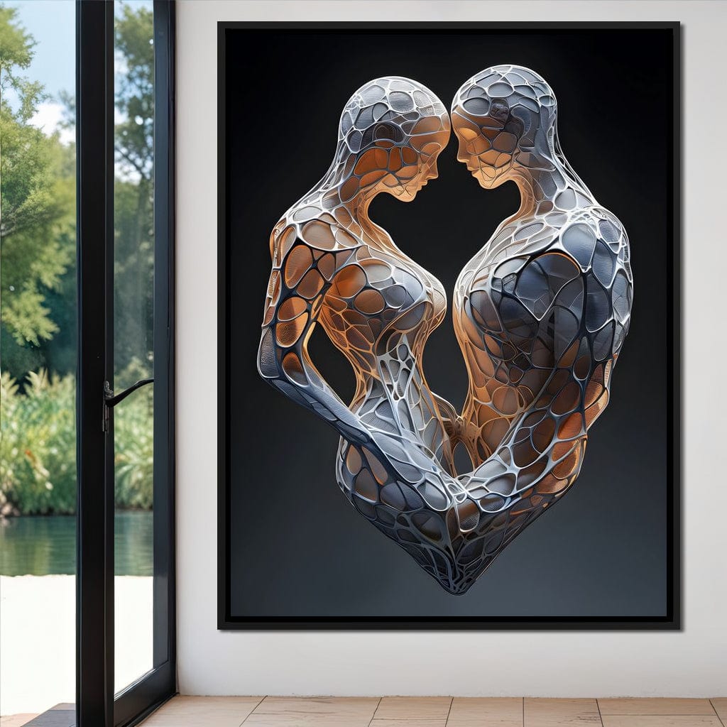 Mesh Connection Canvas Wall Art