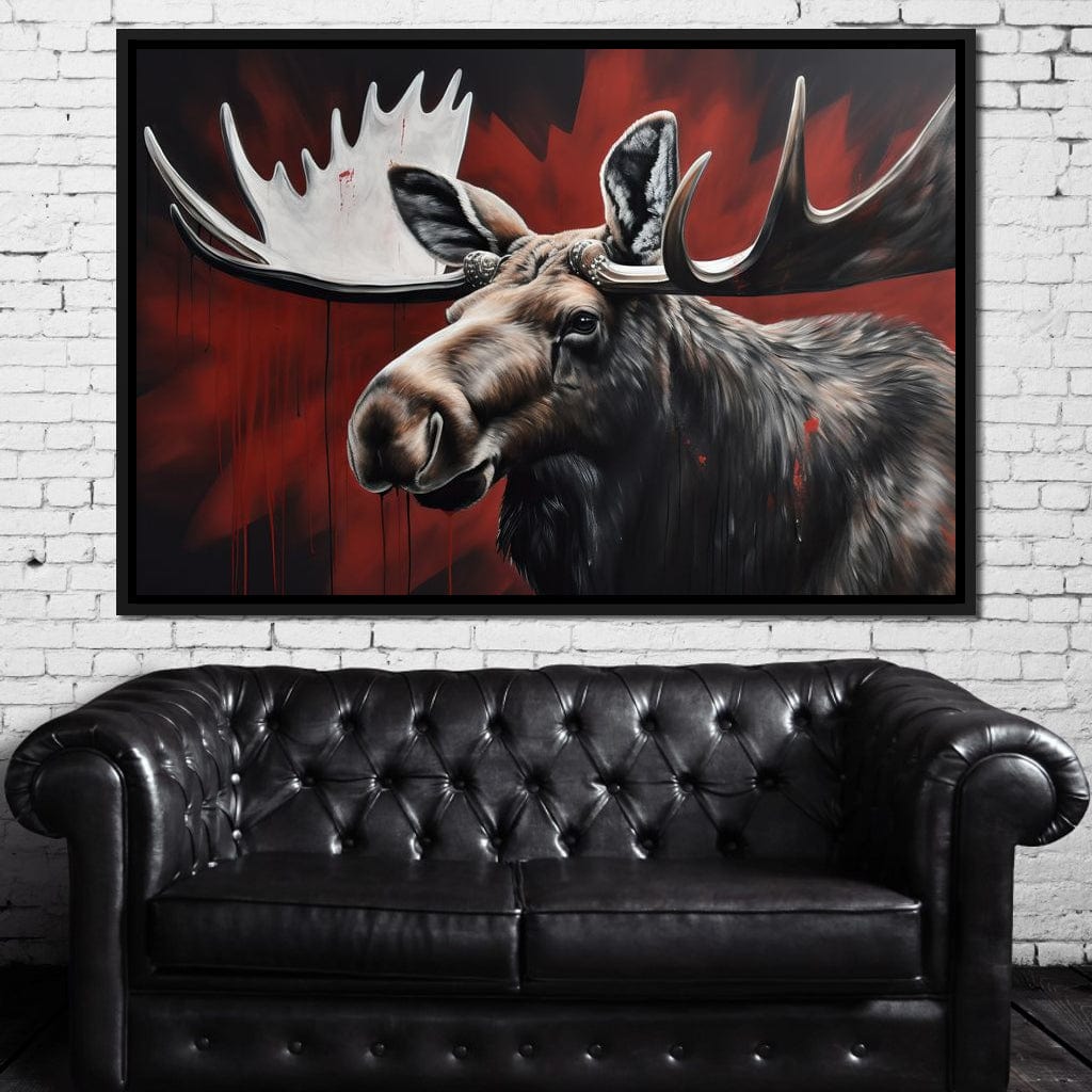 Canadian Moose Canvas Wall Art