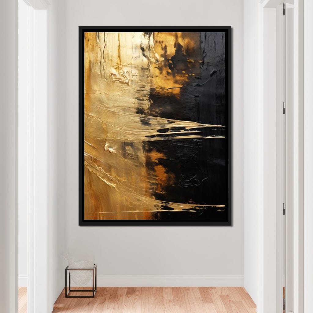 Tranquil Gold Glow Canvas Wall Art