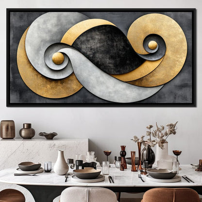 Interwoven Elements Canvas Wall Art