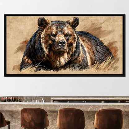 Guardian of the Wild Highlands Canvas Wall Art