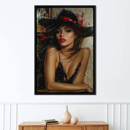 Sable Fedora Canvas Wall Art