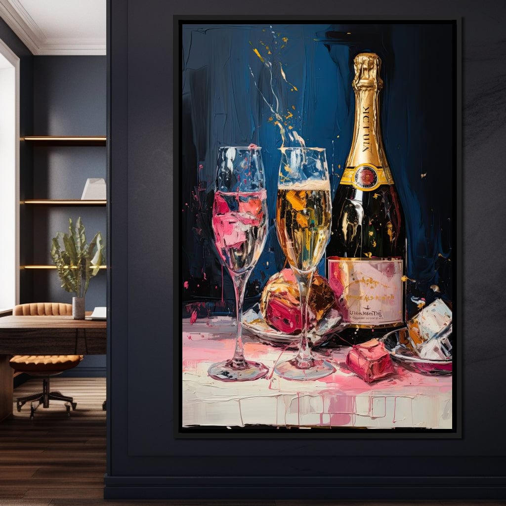 Champagne Radiance Canvas Wall Art