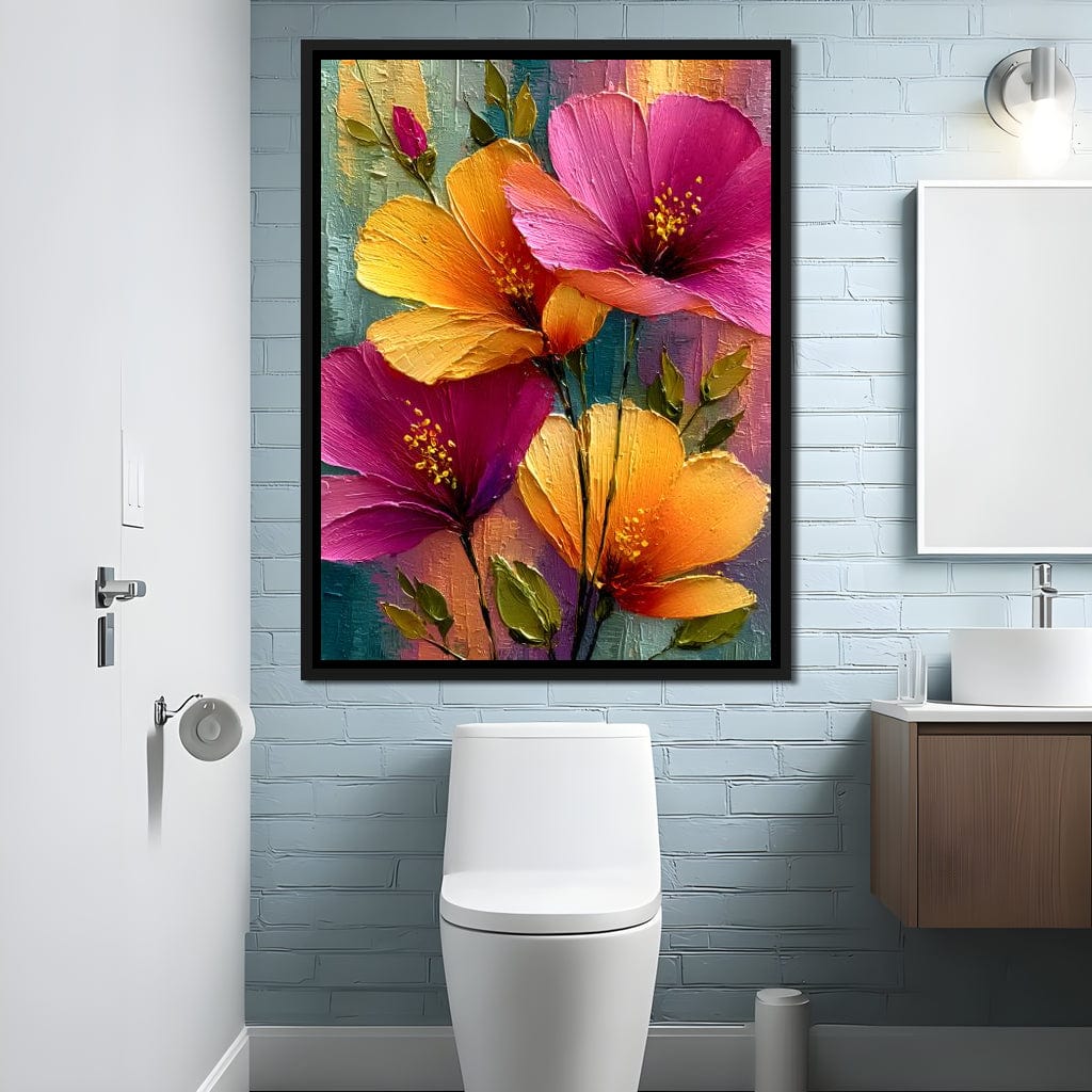 Radiant Petals of Summer Joy Canvas Wall Art