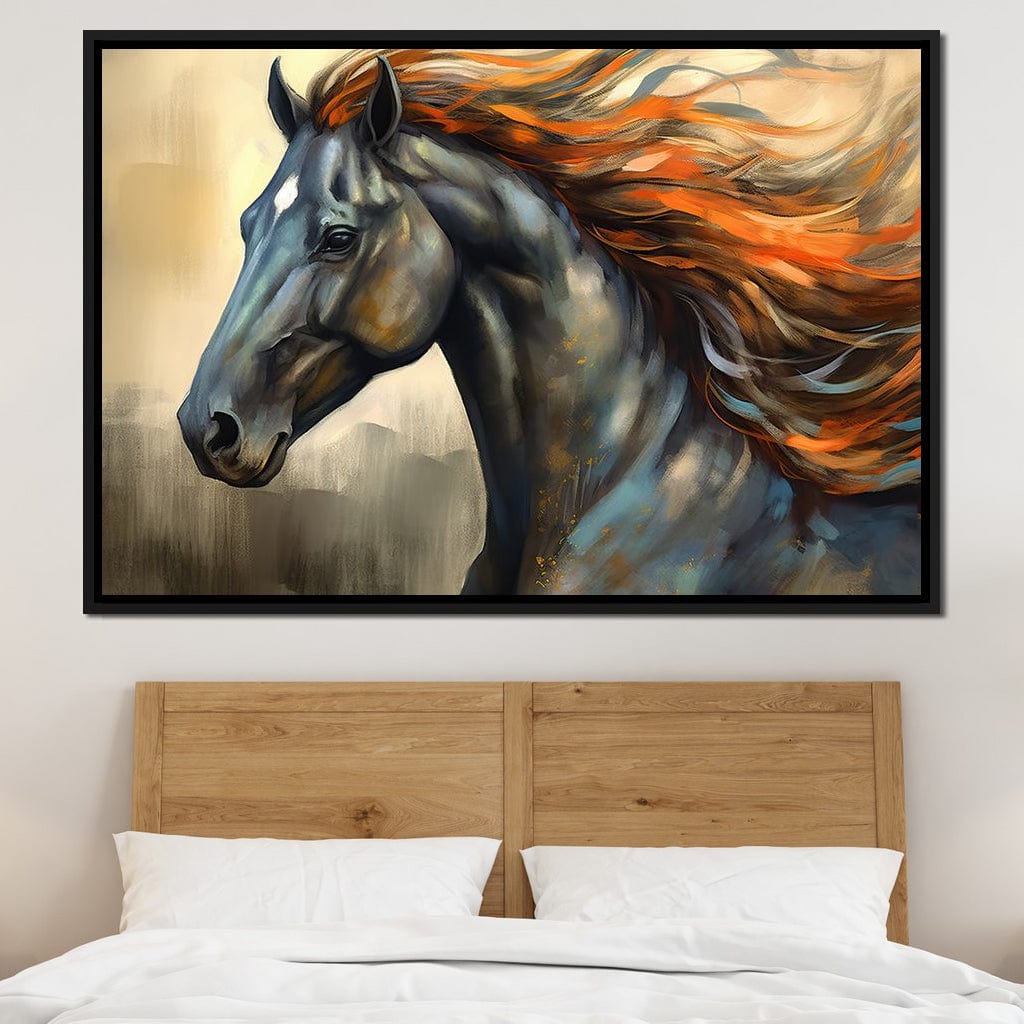 Equestrian Grace Canvas Wall Art