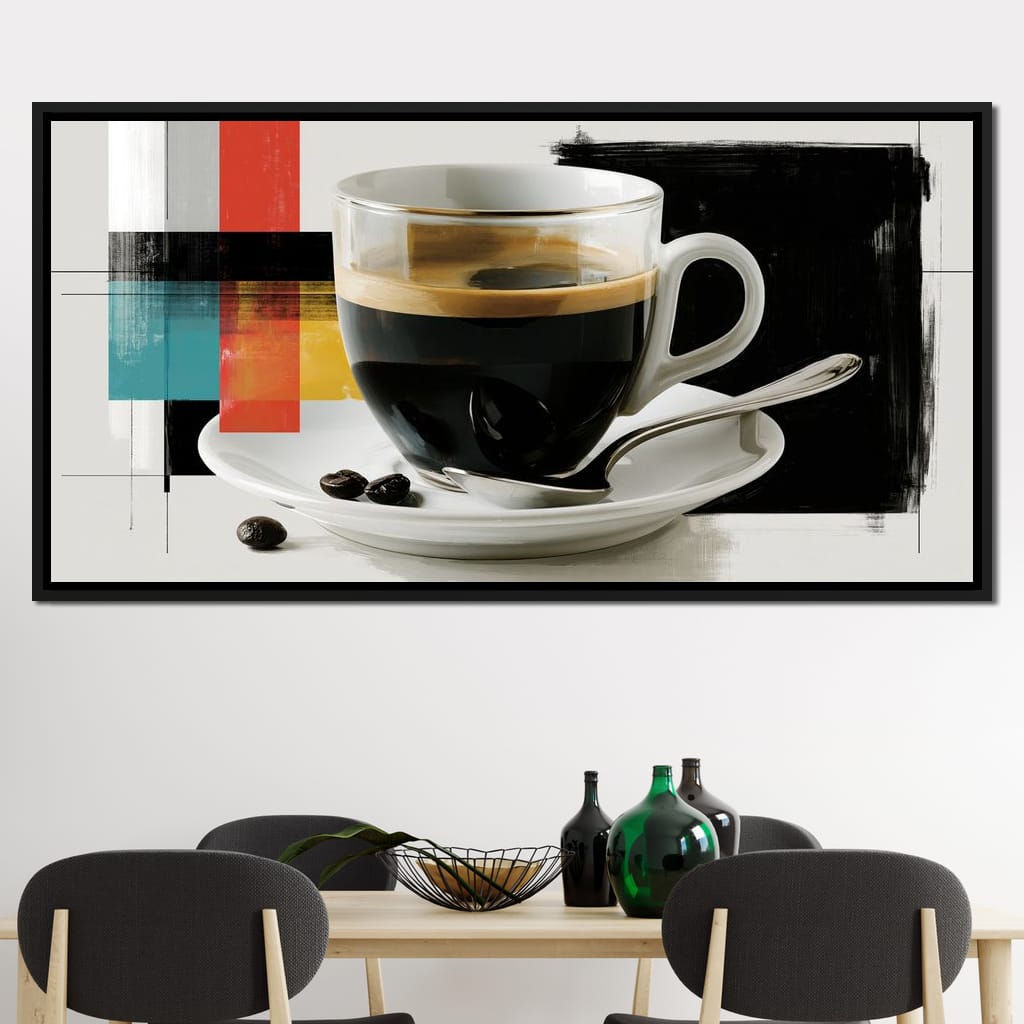 First Light Over Morning Espresso Canvas Wall Art