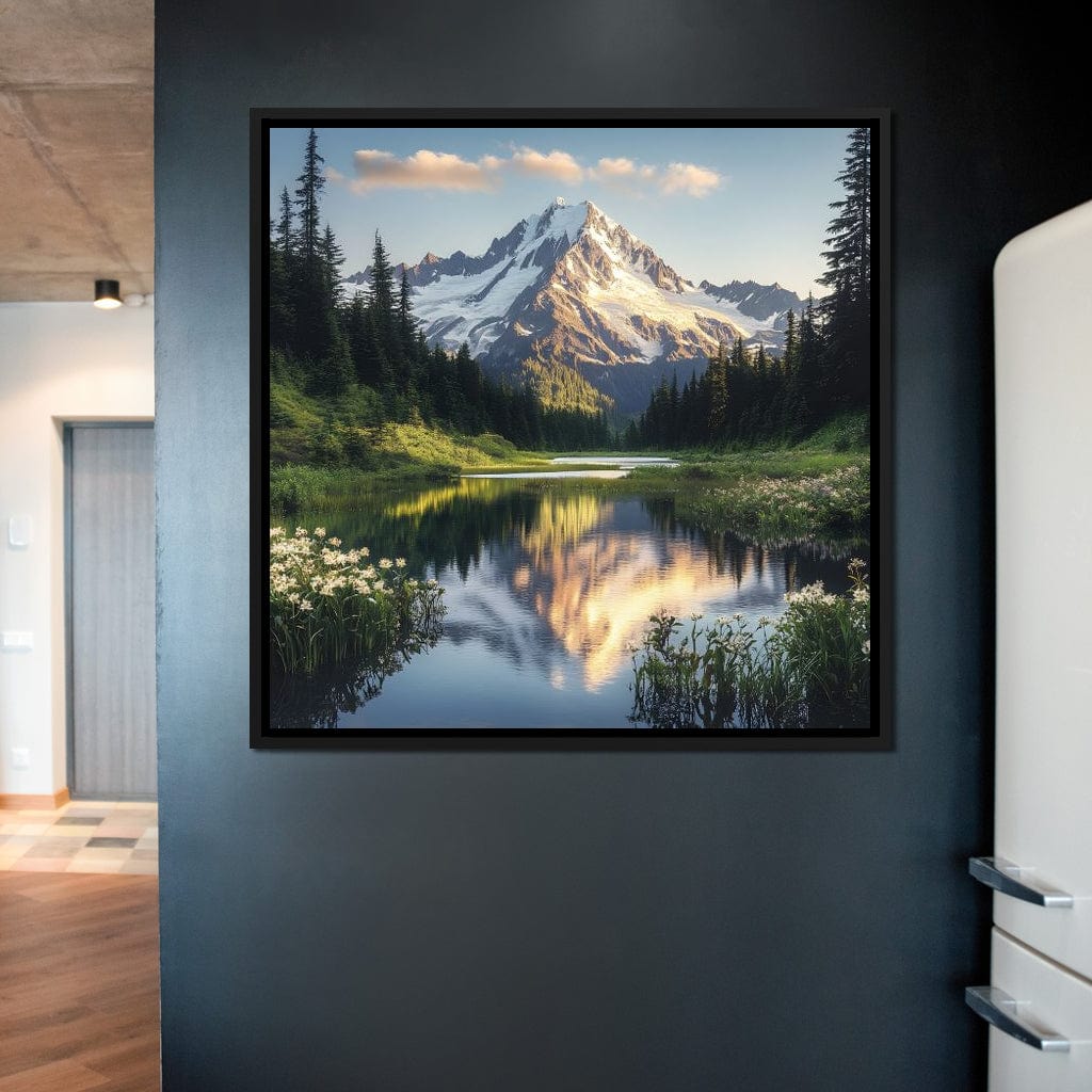 Mountaintop Reflections Canvas Wall Art