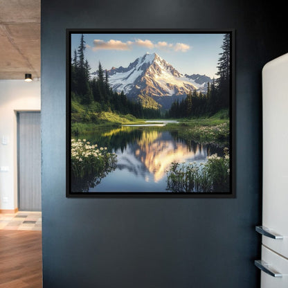 Mountaintop Reflections Canvas Wall Art