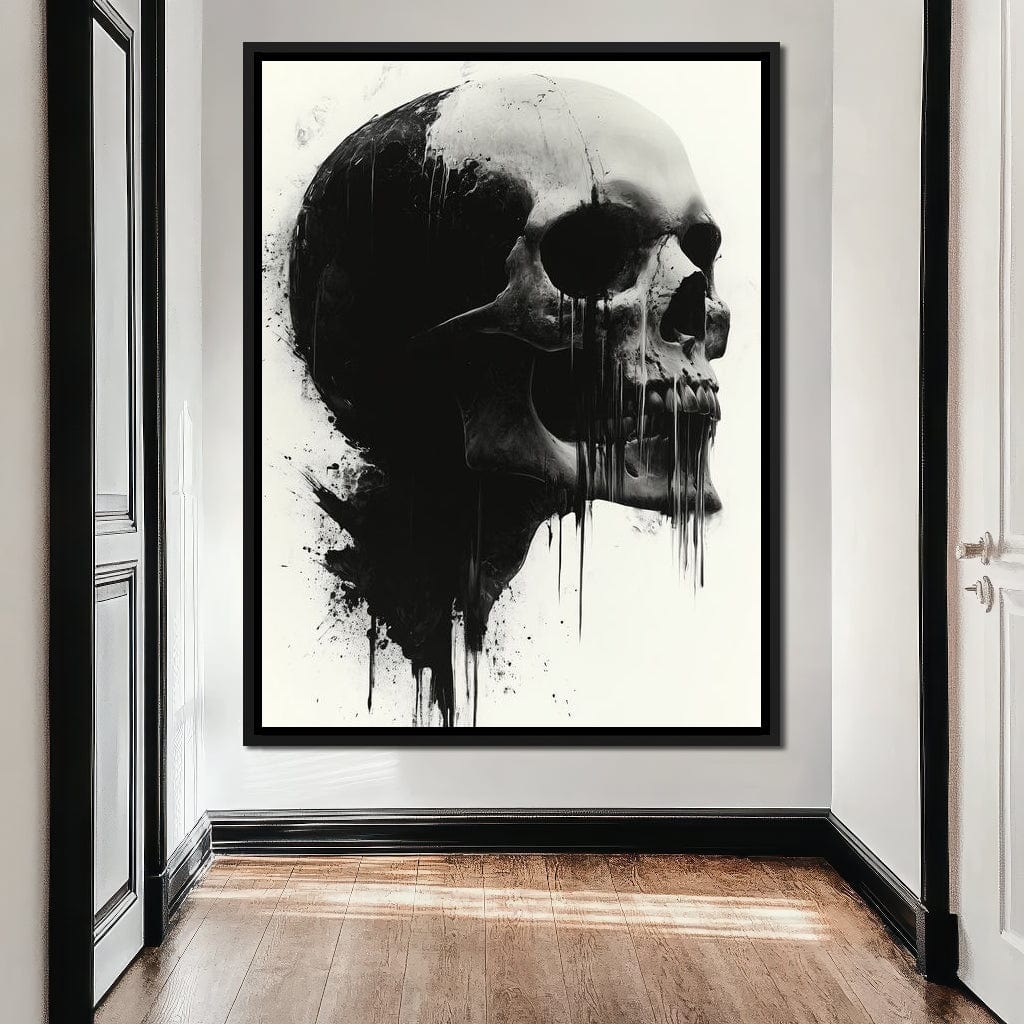 Morality's Black Veil Canvas Wall Art