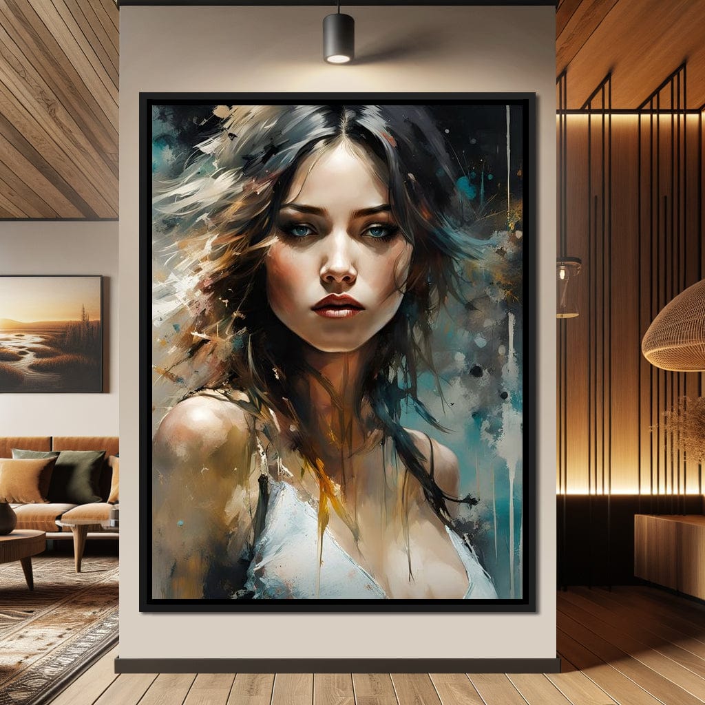 Female Portrait 0026 Canvas Wall Art