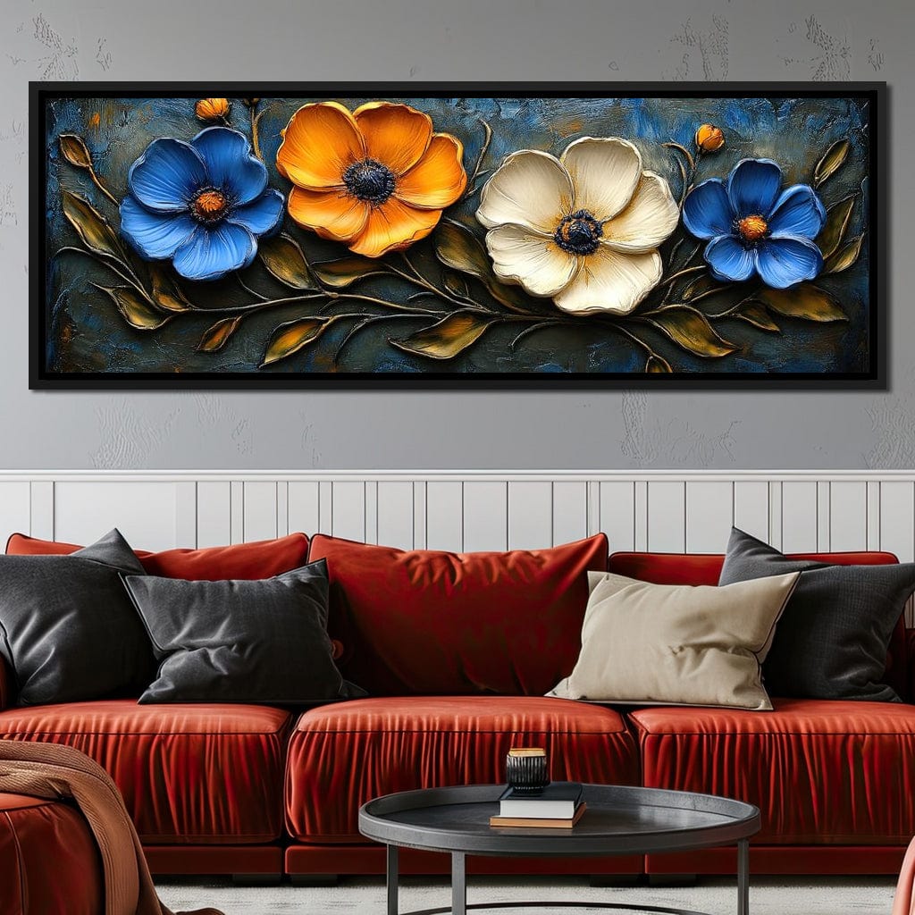 Floral Symphony of Vibrant Colors Canvas Wall Art