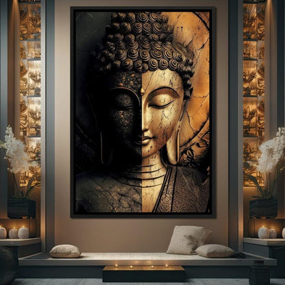 Harmony of Light and Shadow Canvas Wall Art