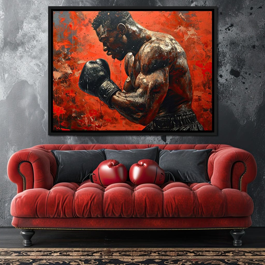 Fervent Pugilist Canvas Wall Art