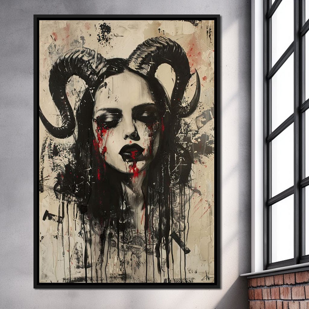 Dark Majesty Unveiled Canvas Wall Art