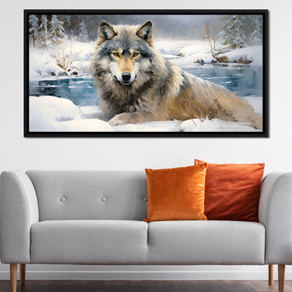Winters Majestic Guardian Canvas Wall Art
